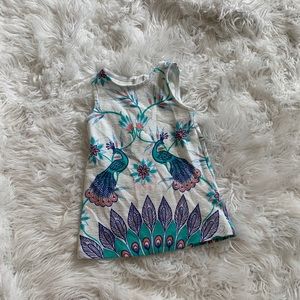 Toddler peacock tank top Oshkosh